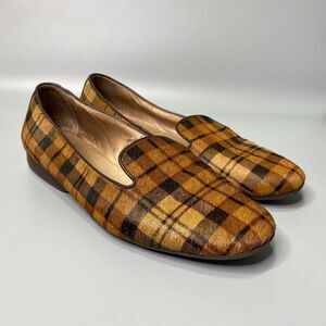 Antonio Melani Calf‎ Hair Plaid Loafers